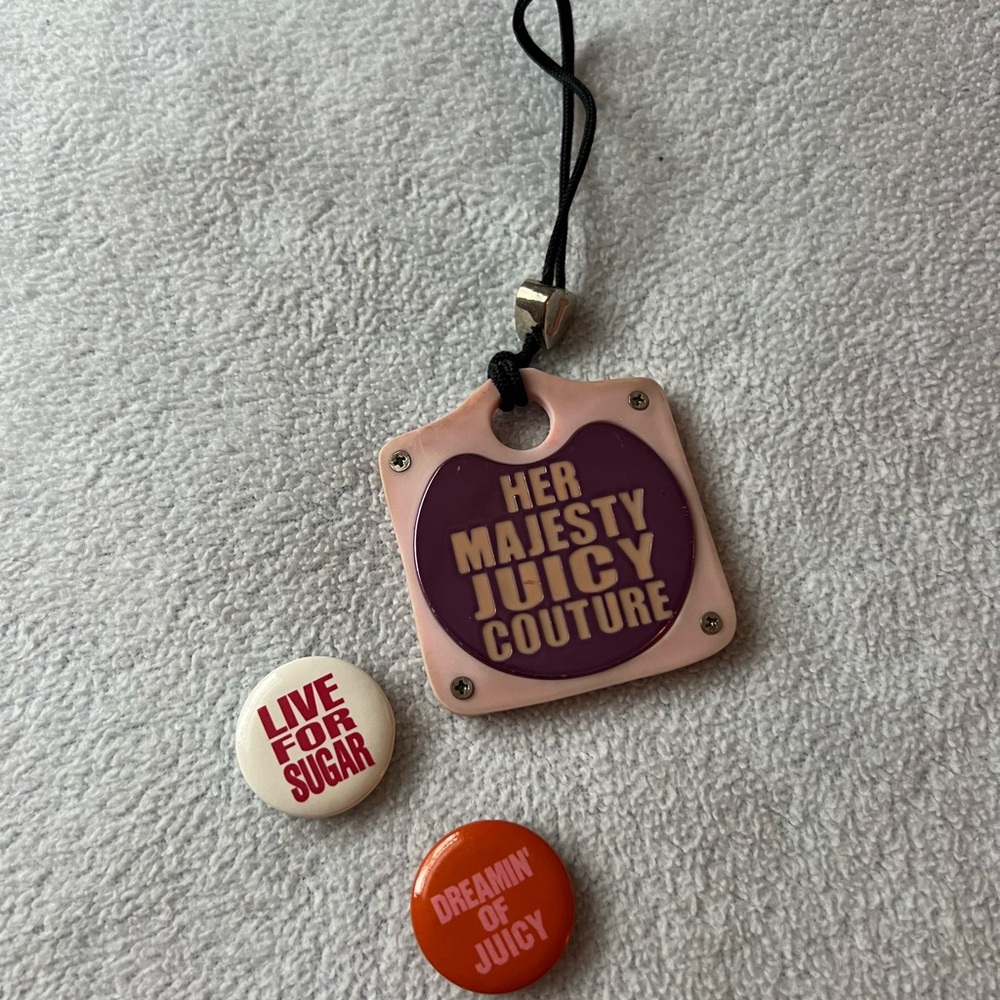 Random Juicy Couture Pins and Tag